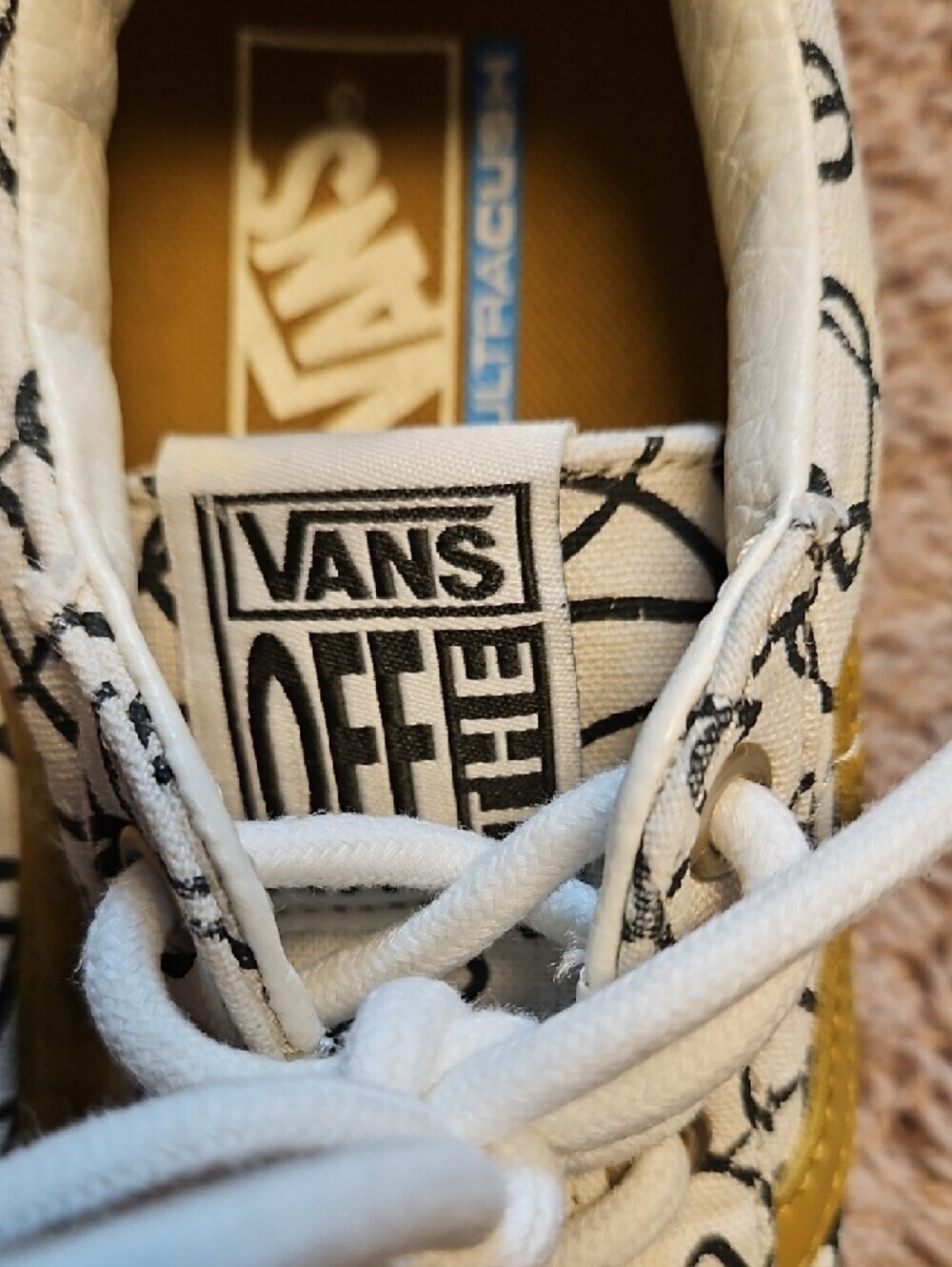 Vans Texured Waves X SK8 Marshmallow Abstract Low-Top Sneakers - Picture 13 of 14